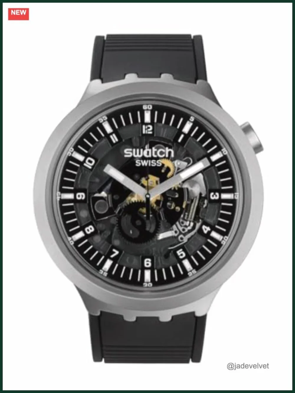 Big Bold Irony Lacquered Unisex Watch Quartz Water Resistant Oversized